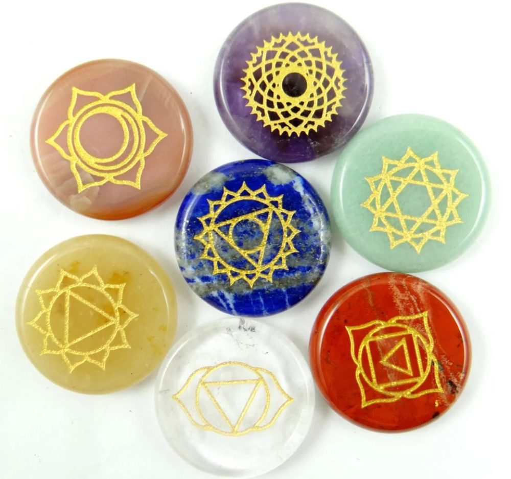 Set de 7 piedras de Chakras para Reiki