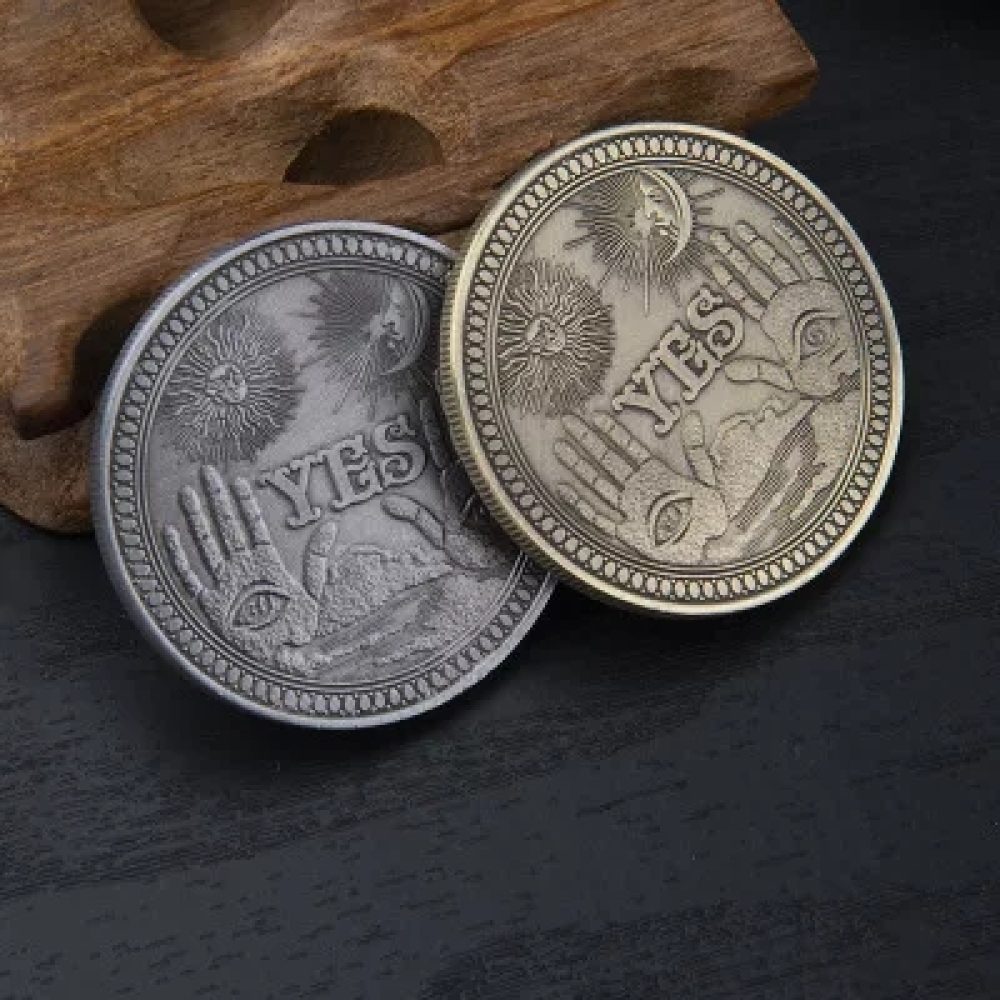 Monedas OUIJA - ORÁCULO SI Y NO